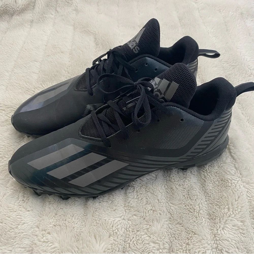 Adidas Adizero Spark Men’s Cleat Black Athletic Shoes Size 12